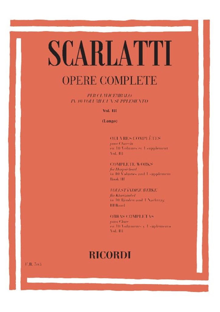 Opere Complete Per Clavicembalo Vol. III